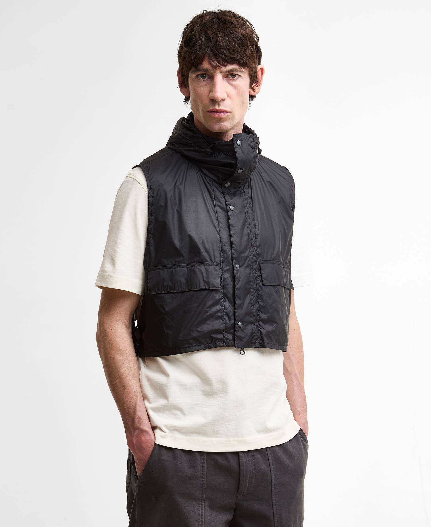 Barbour x Kaptain Sunshine Transport Smock Casual Jacket Dark Indigo image number 5