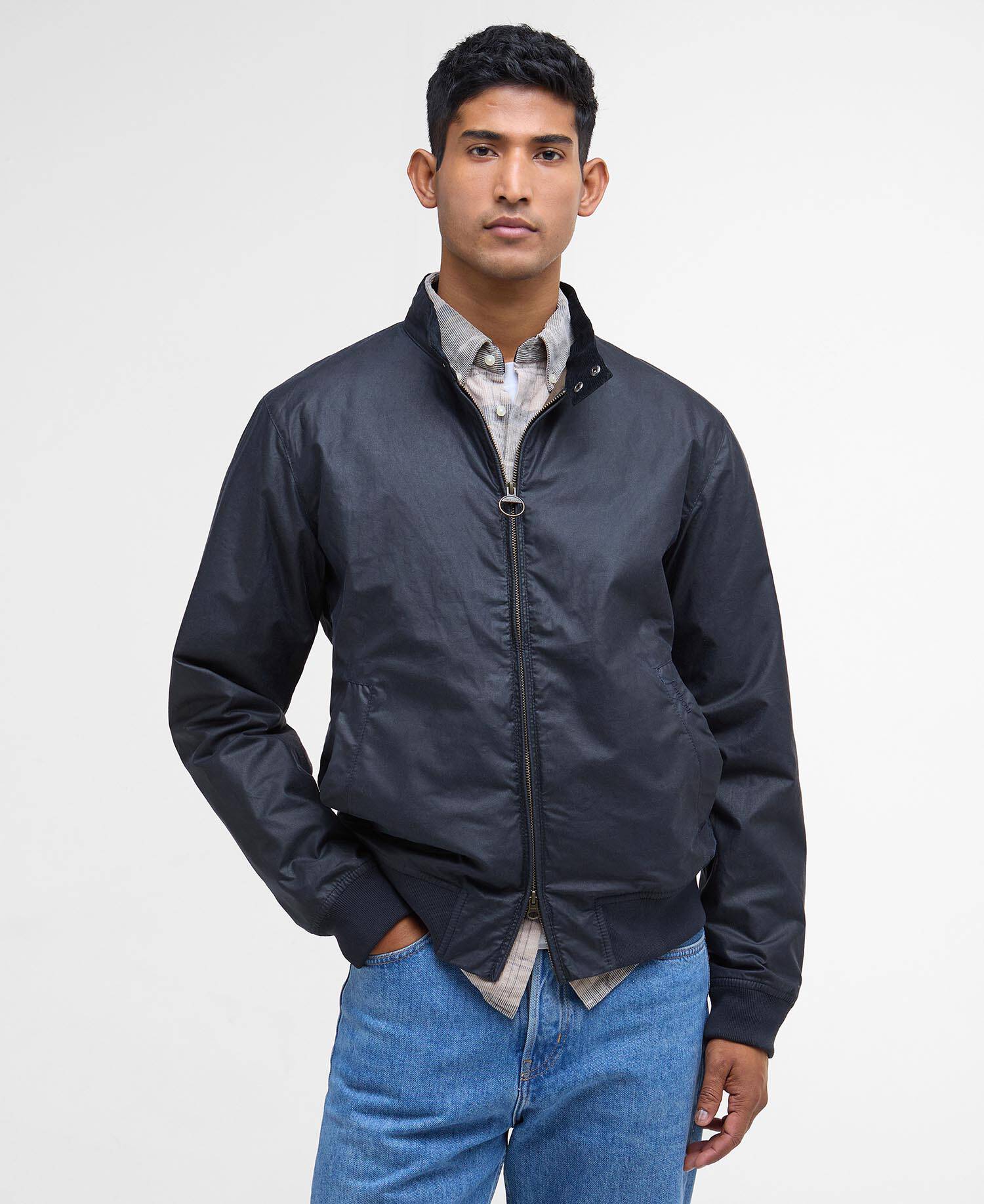 Lightweight Royston Waxed Jacket Royal Navy image number 0
