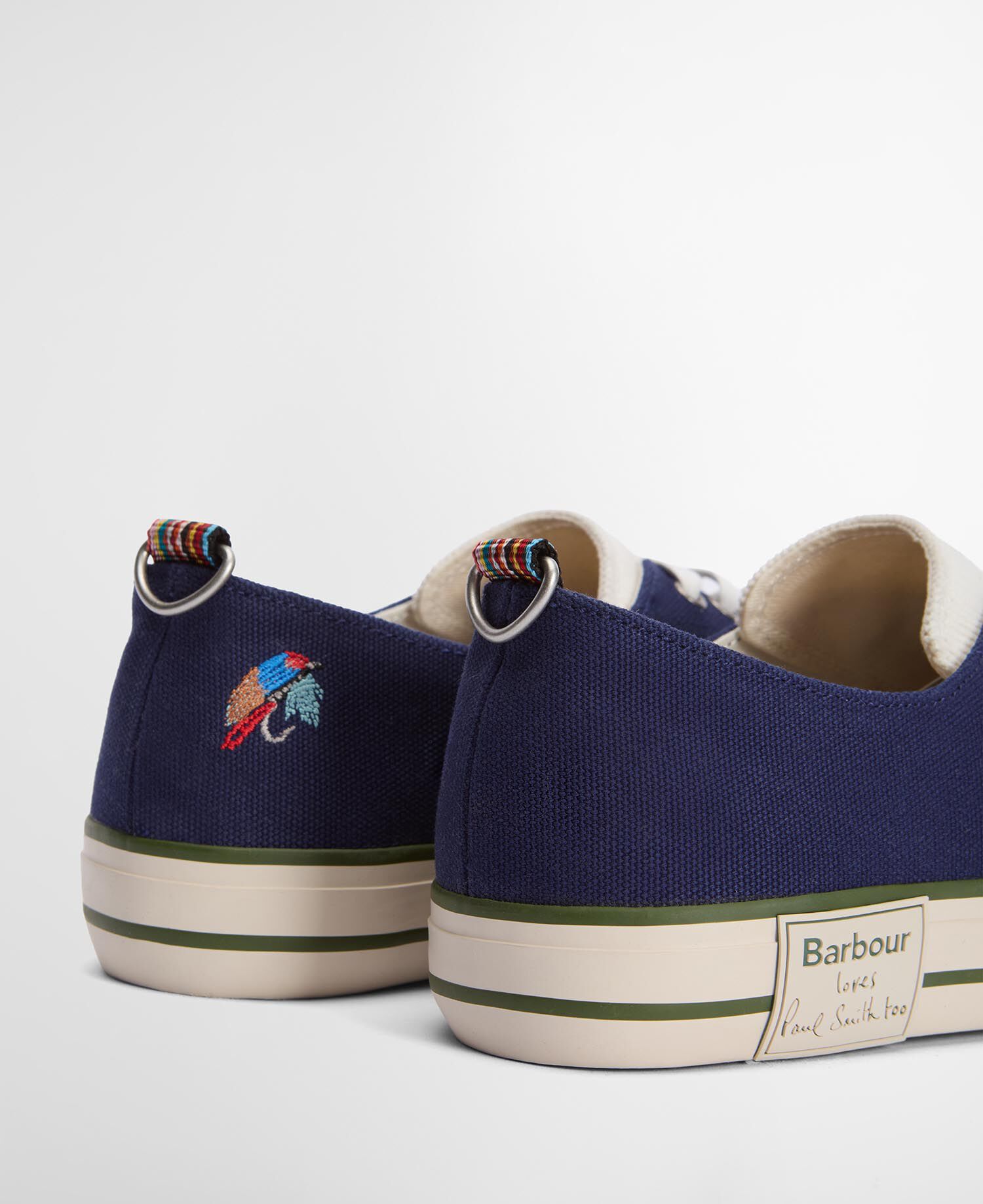 Paul Smith Loves Barbour Men's Plimsolls Dark Navy