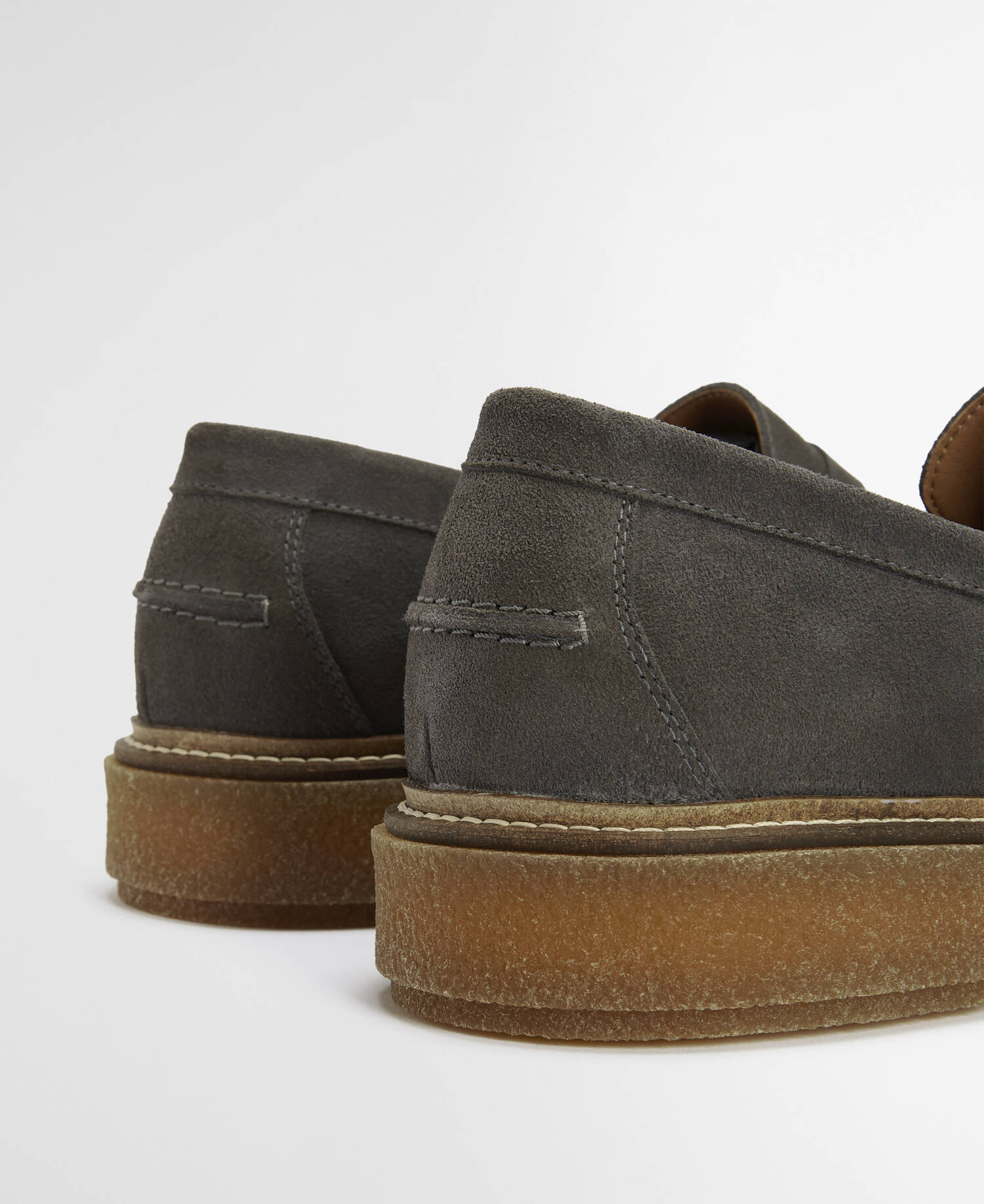 Blare Suede Loafers Slate Grey Suede image number 2