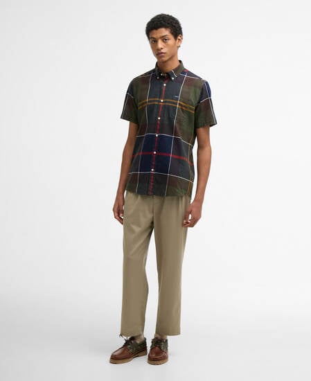 Douglas Tailored Short-Sleeved Shirt Classic Tartan