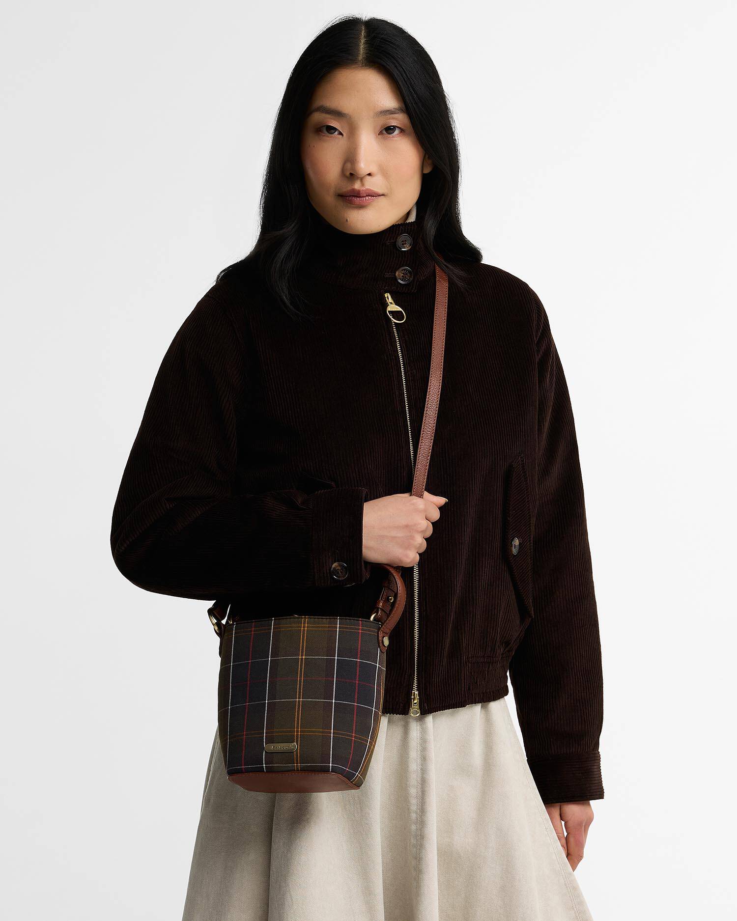 Cedar Mini Tartan Bucket Bag Classic Tartan image number 2