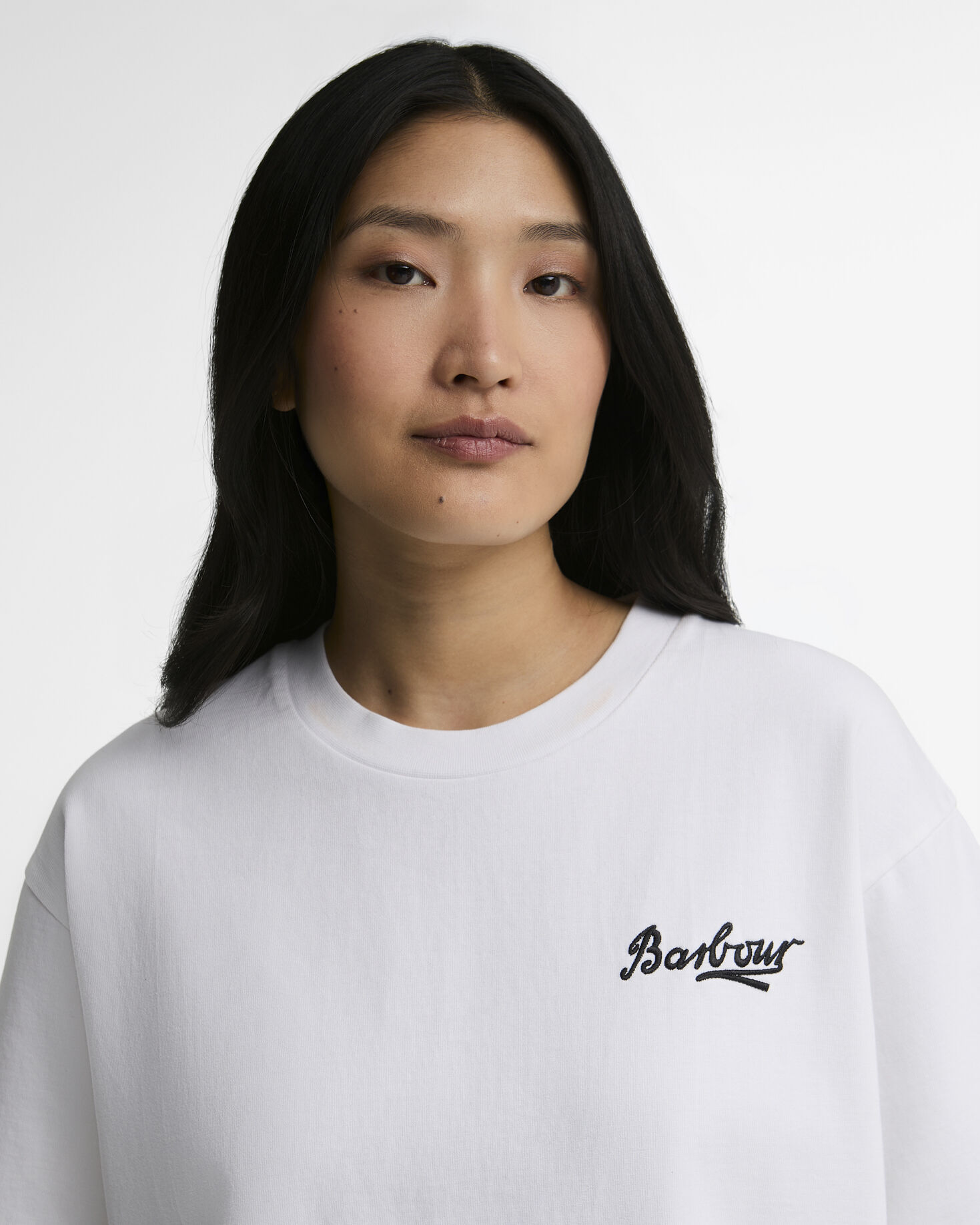 Barbour T-Shirt Gracefield Oversized White