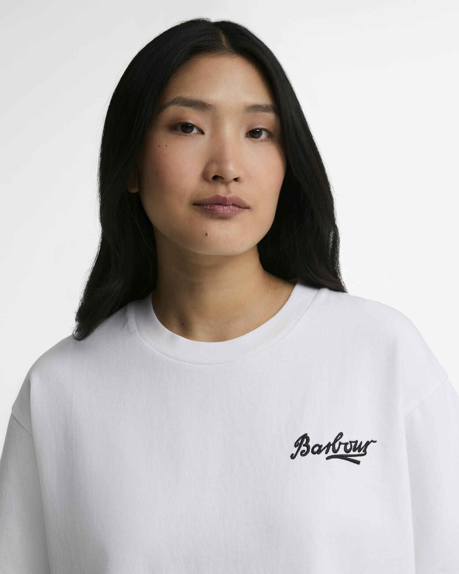 Barbour T-Shirt Gracefield Oversized White image number 3
