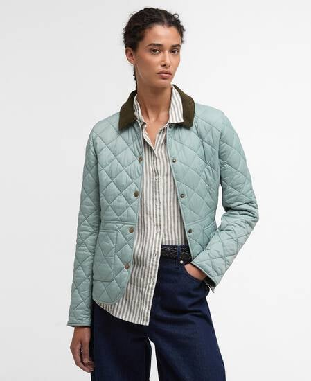 Deveron Quilted Jacket Blue Sage/Olive
