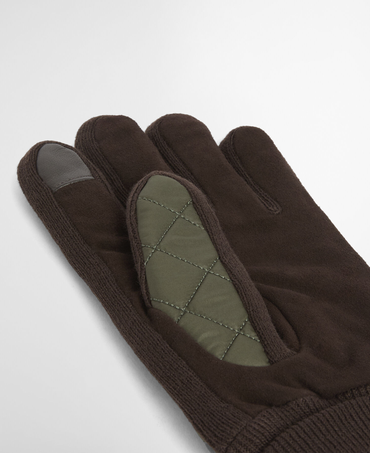 Magnus Quilted Gloves Forest/Brown