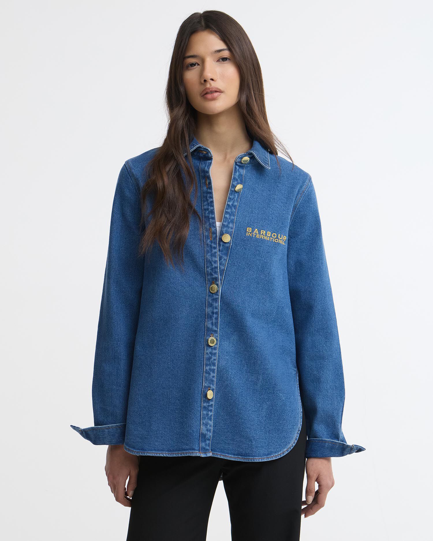 Seren Oversized Denim Shirt Denim Blue