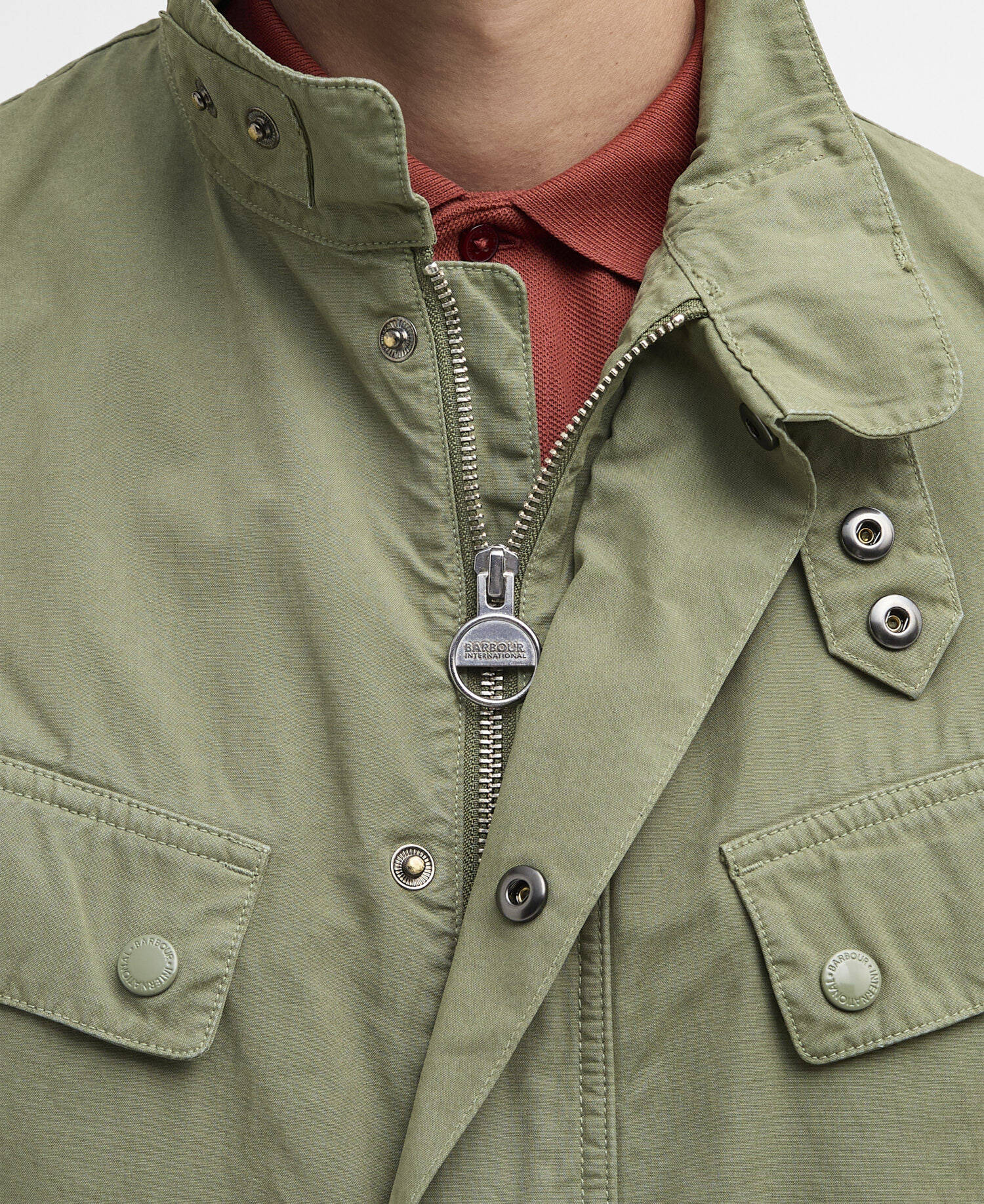 Garment Dyed Duke Casual Jacket Burnt Olive image number 3