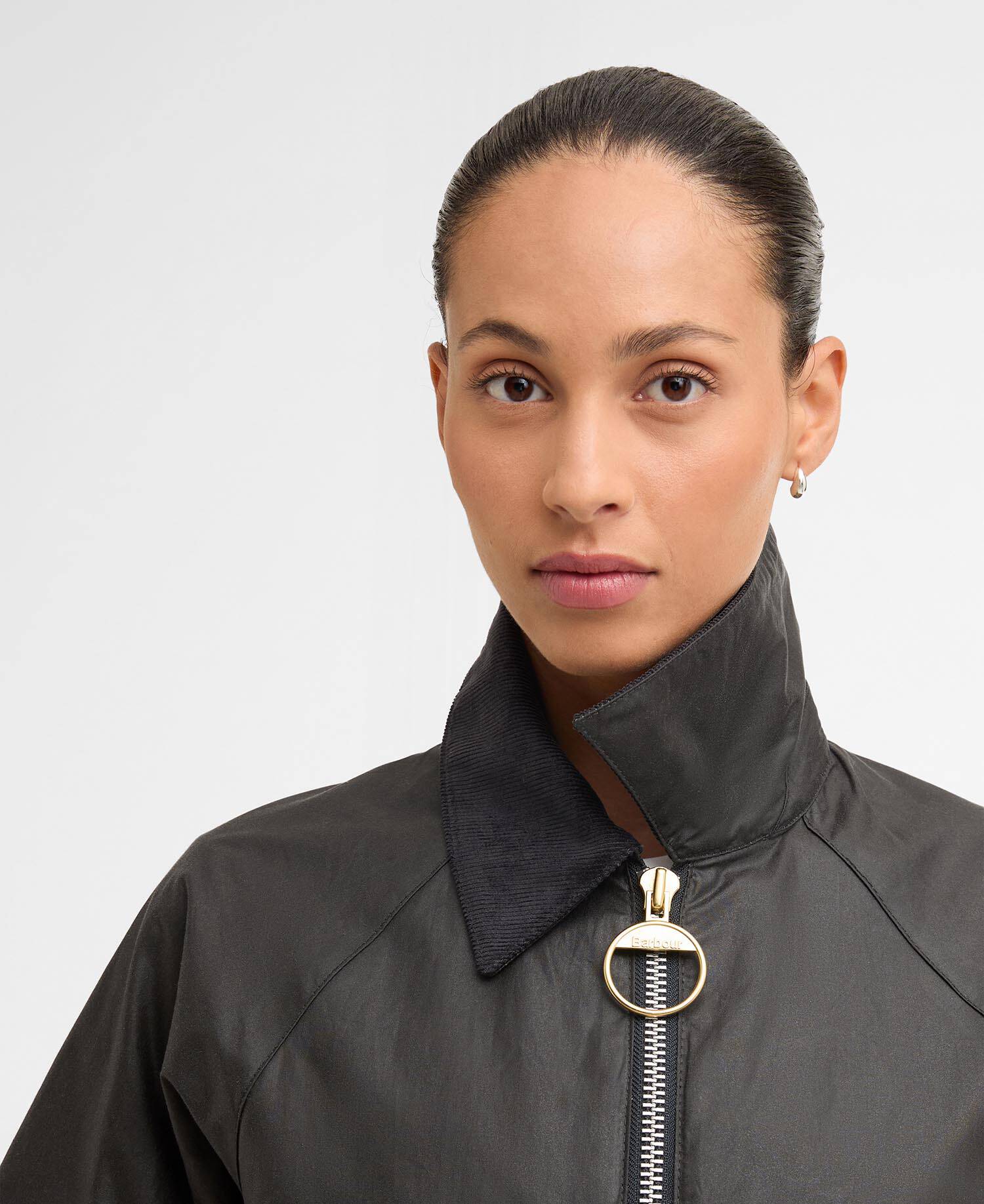 Marron Waxed Jacket Grey/Dress image number 3
