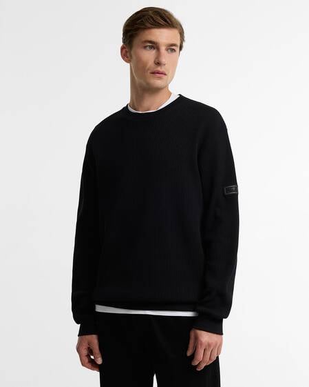Curve Waffle Sweatshirt Classic Black