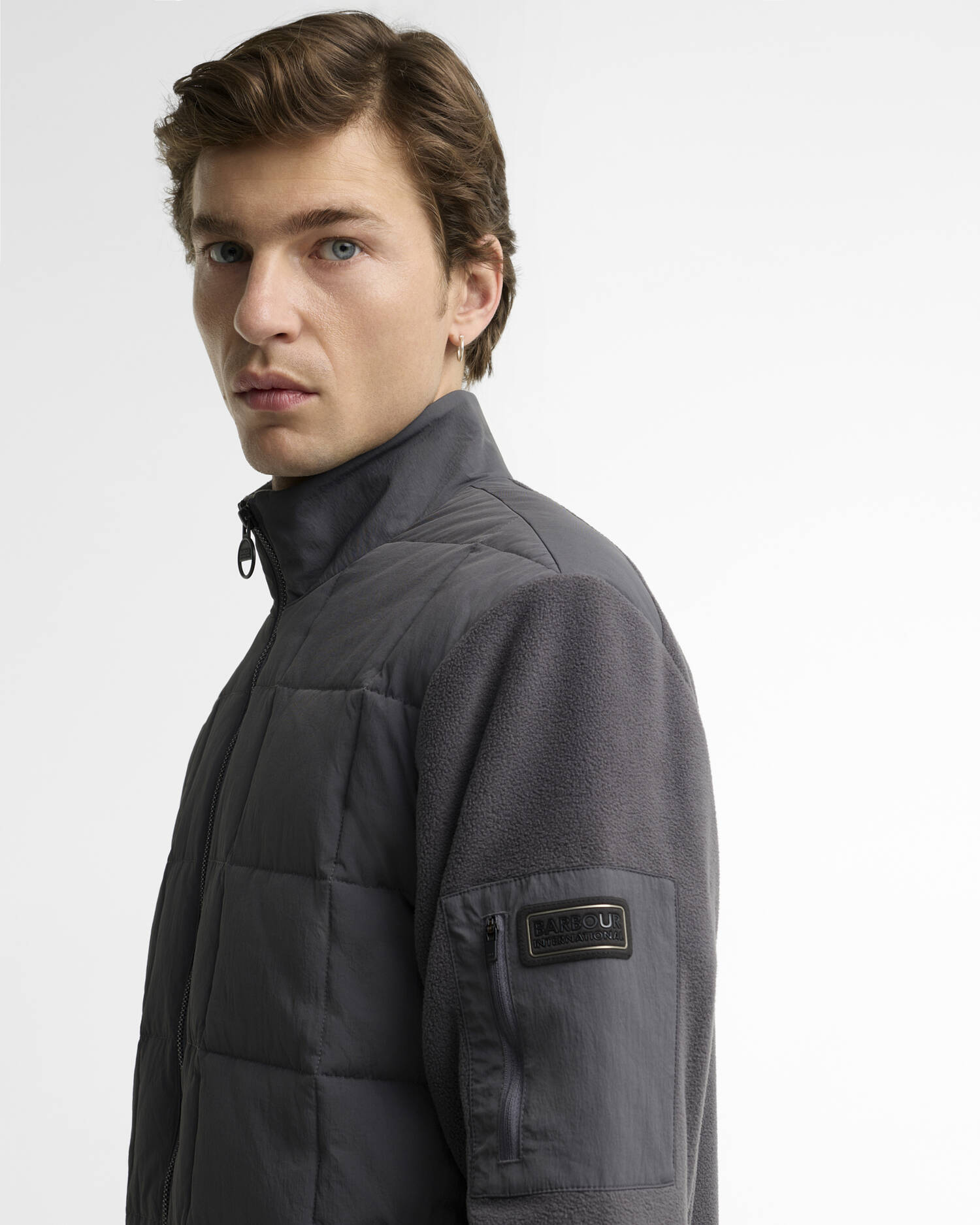 Burnhope Quilted Sweatshirt Asphalt image number 3