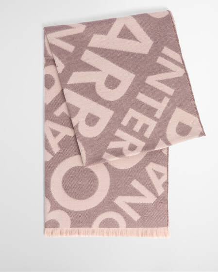 Kenna Logo Scarf Truffle/Nutmeg