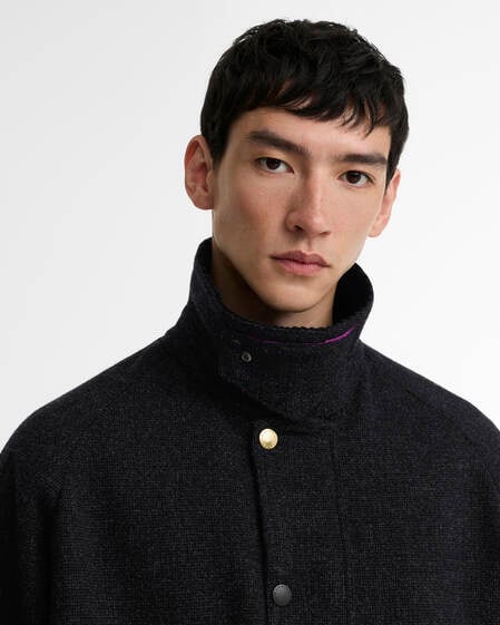 Paul Smith Loves Barbour Transport Wool Jacket Charcoal