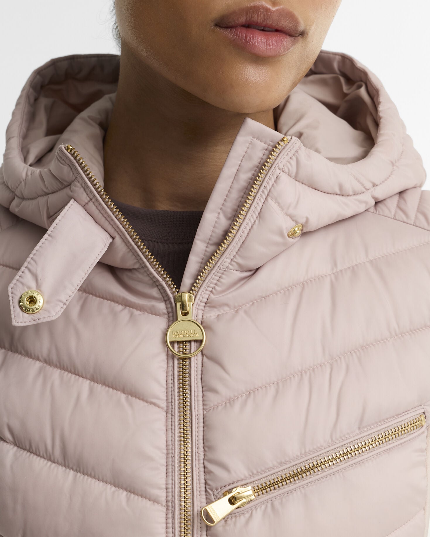 Salengro Quilted Jacket Nutmeg