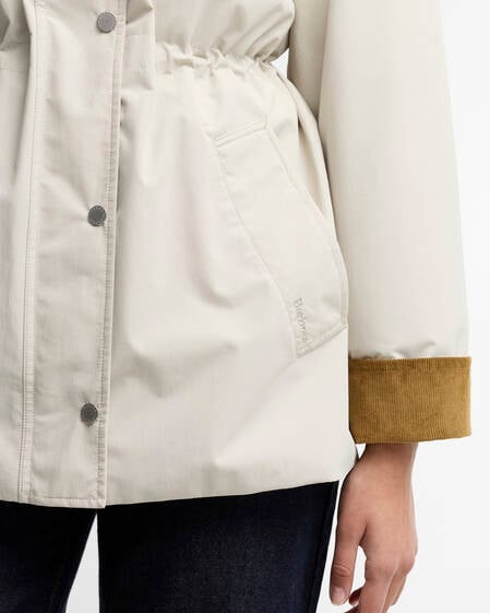 Barbour Jacke Evelyn Showerproof Mist/Birchwood Dress