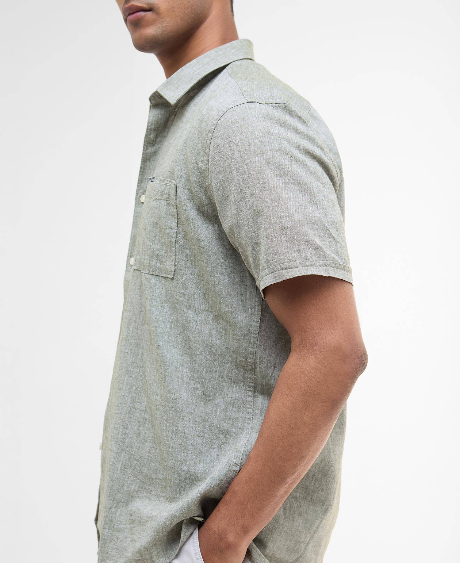 Nelson Regular Short-Sleeved Shirt Bleached Olive image number 4