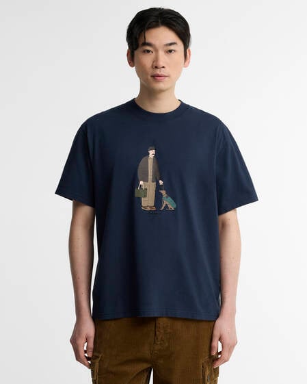 Fordyce Oversized Graphic T-Shirt Navy