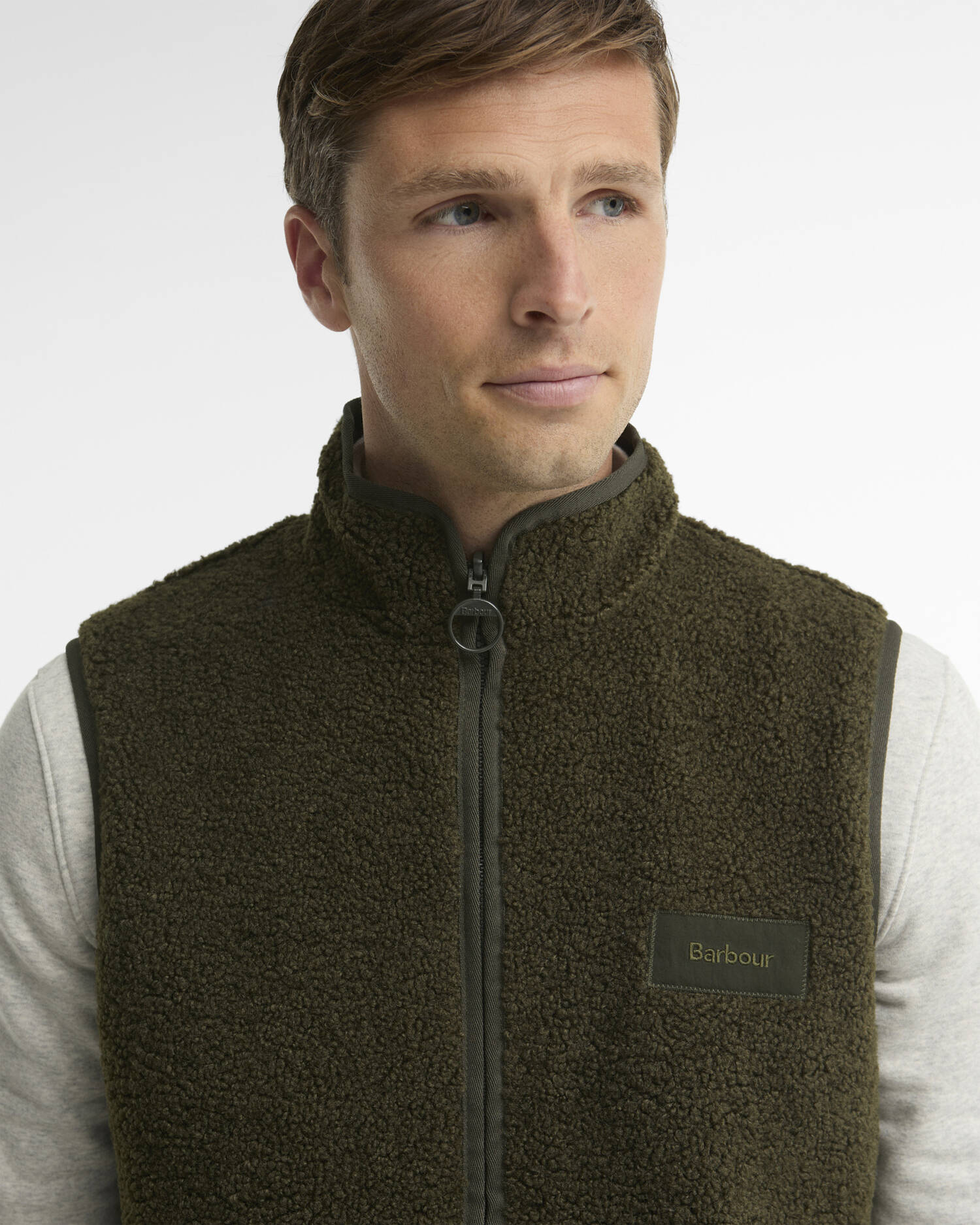Reversible Fleece Gilet Sage image number 4