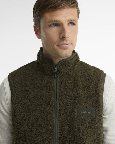 Reversible Fleece Gilet Sage