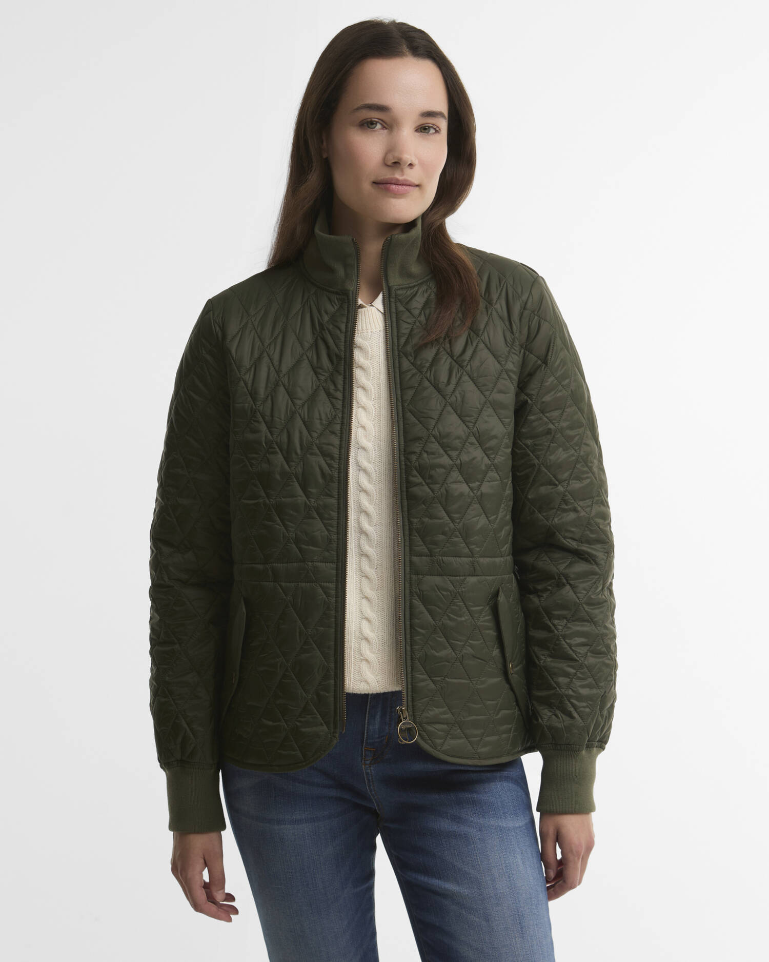 Barbour Steppjacke Hermoine Olive/Shadow Classic image number 0