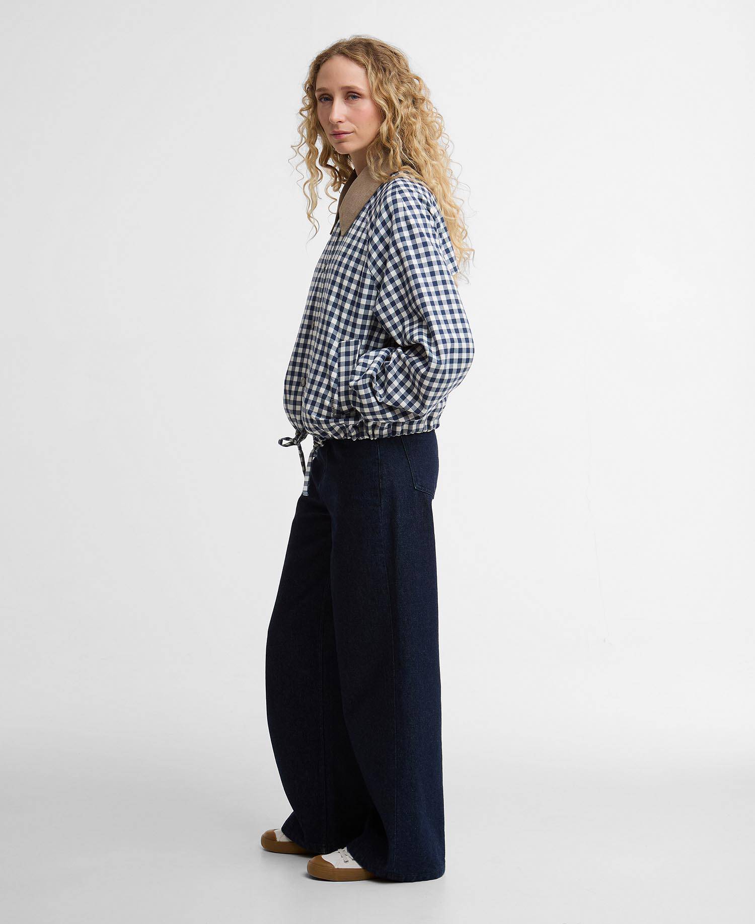 Giacca casual Ovingham Gingham Navy/ Neutral image number 1
