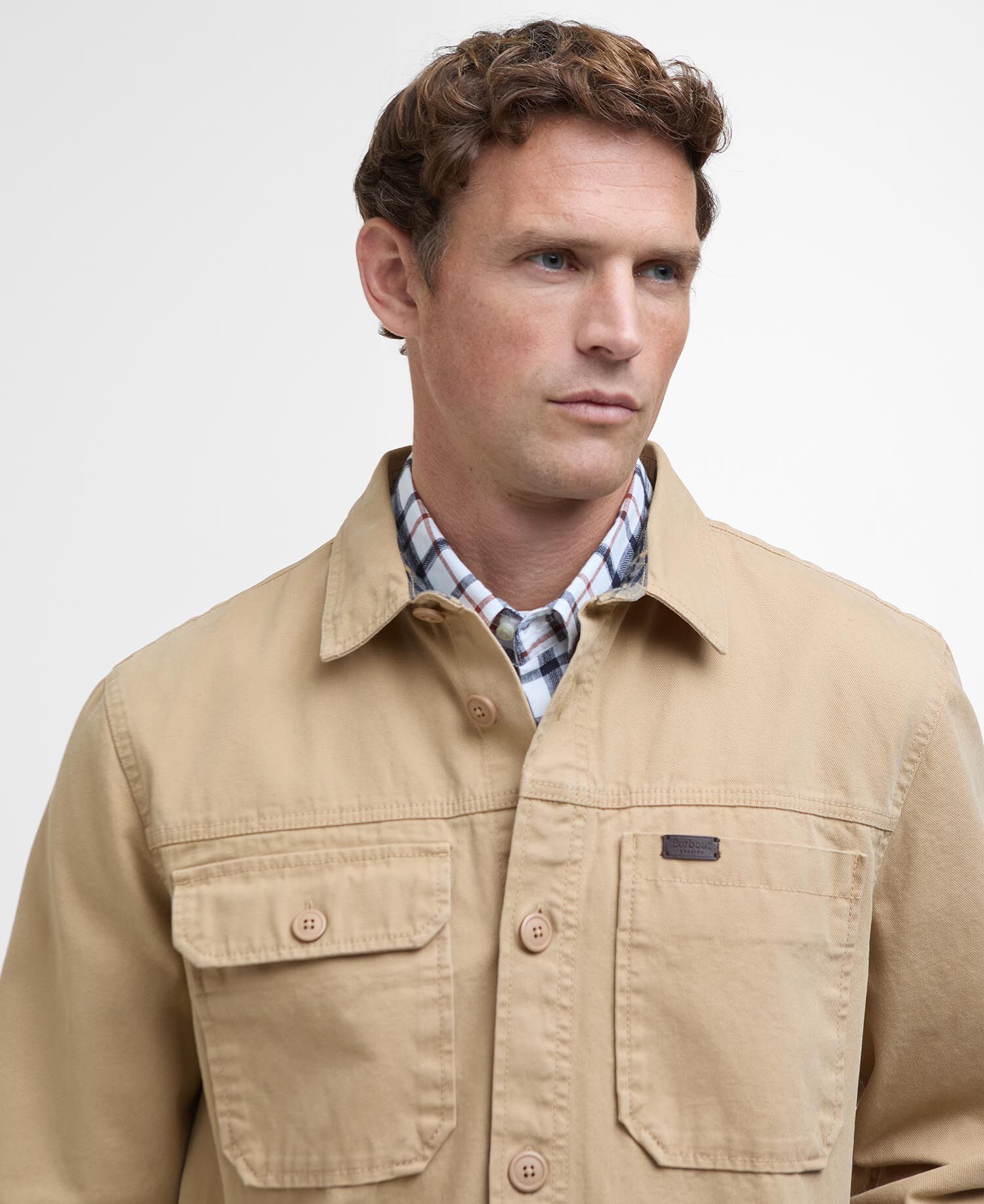 Lingfield Canvas Overshirt Dark Stone