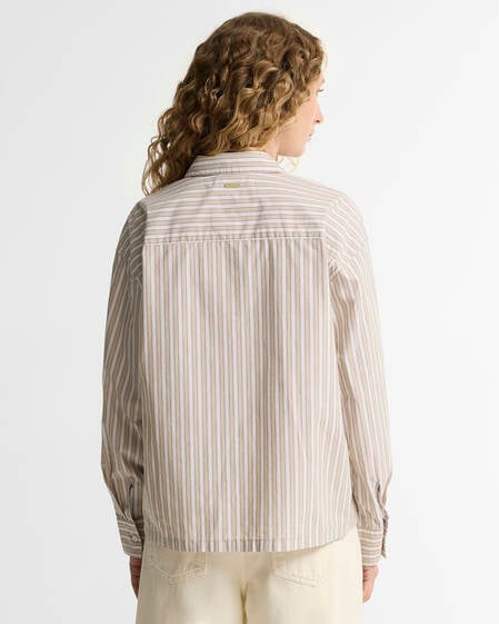 Fawne Striped Relaxed Shirt Warm Trench Stripe
