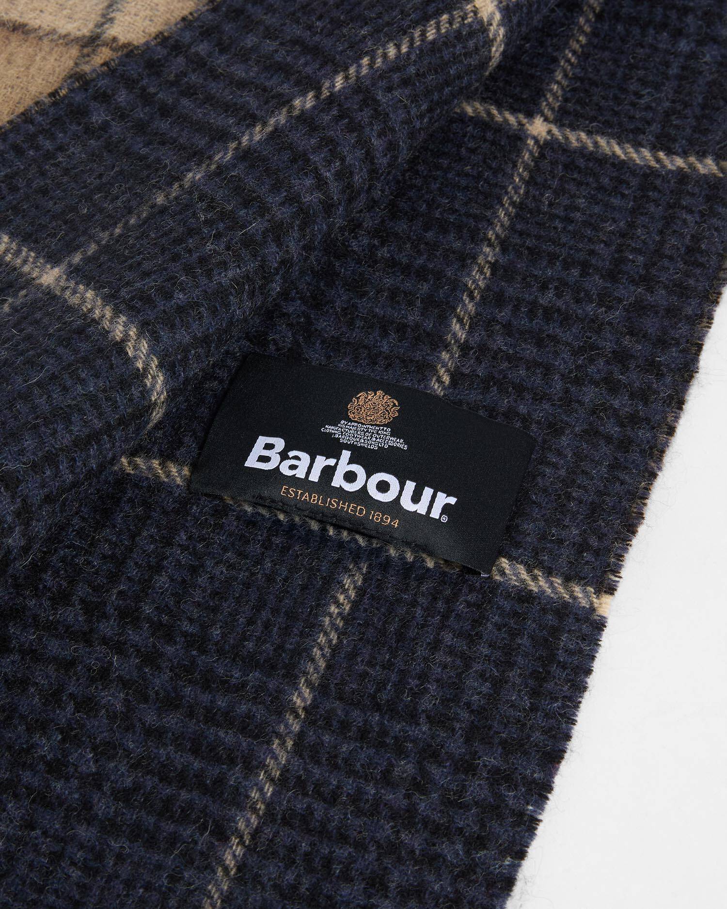 Dramside Reversible Lambswool Scarf Birchwood Dress Tartan image number 2