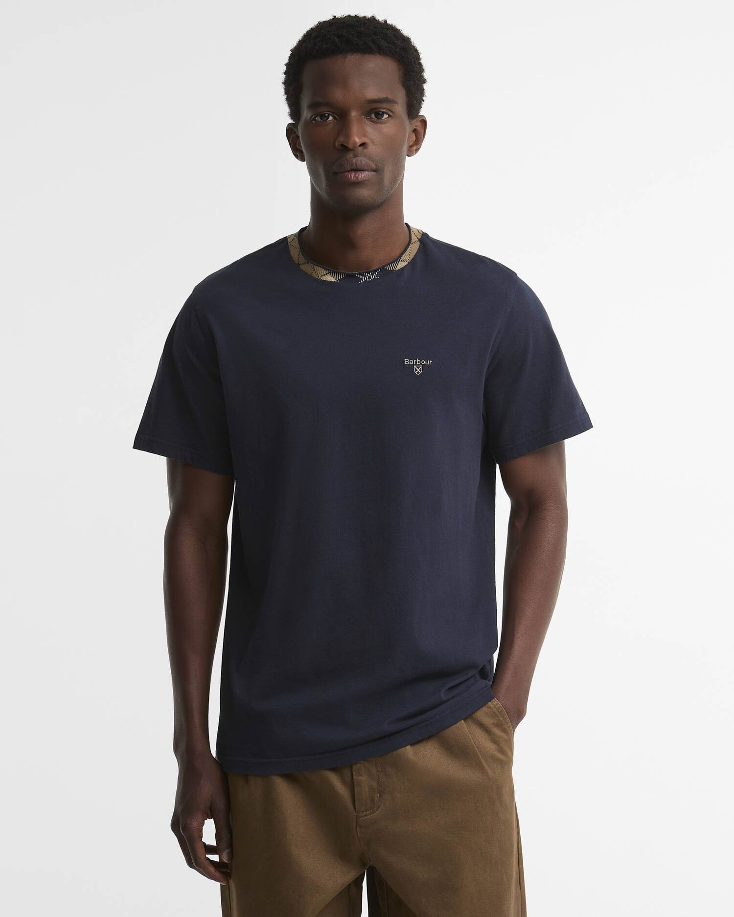 Barbour T-Shirt Stanford Tailored Navy image number 0