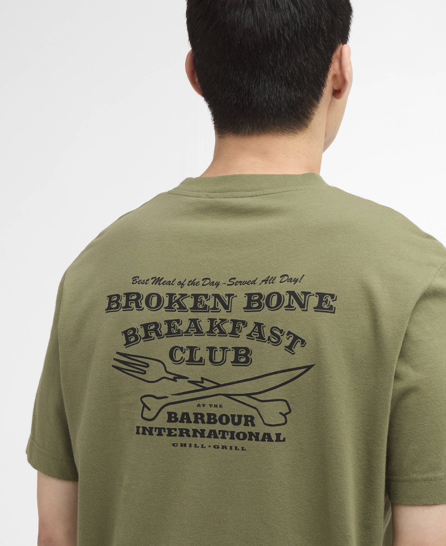 T-Shirt Staithes Graphic Olvine image number 4