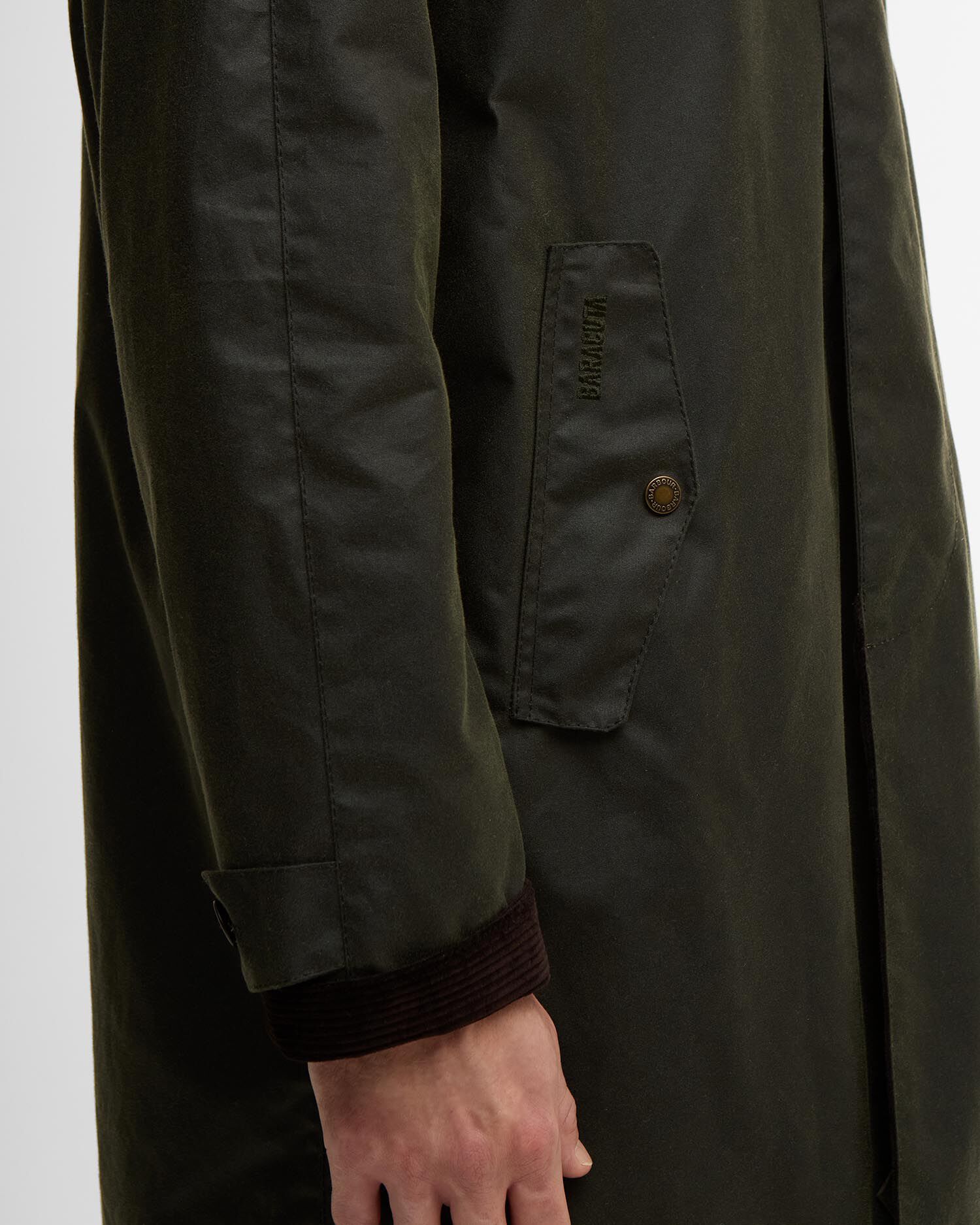 Giaccone cerato Tyne Barbour x Baracuta Archive Olive