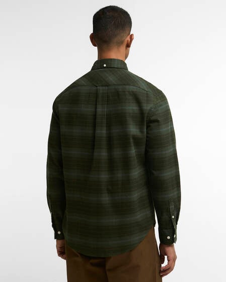 Mineral Tartan Authentic-Fit Long-Sleeved Shirt Pine Glen