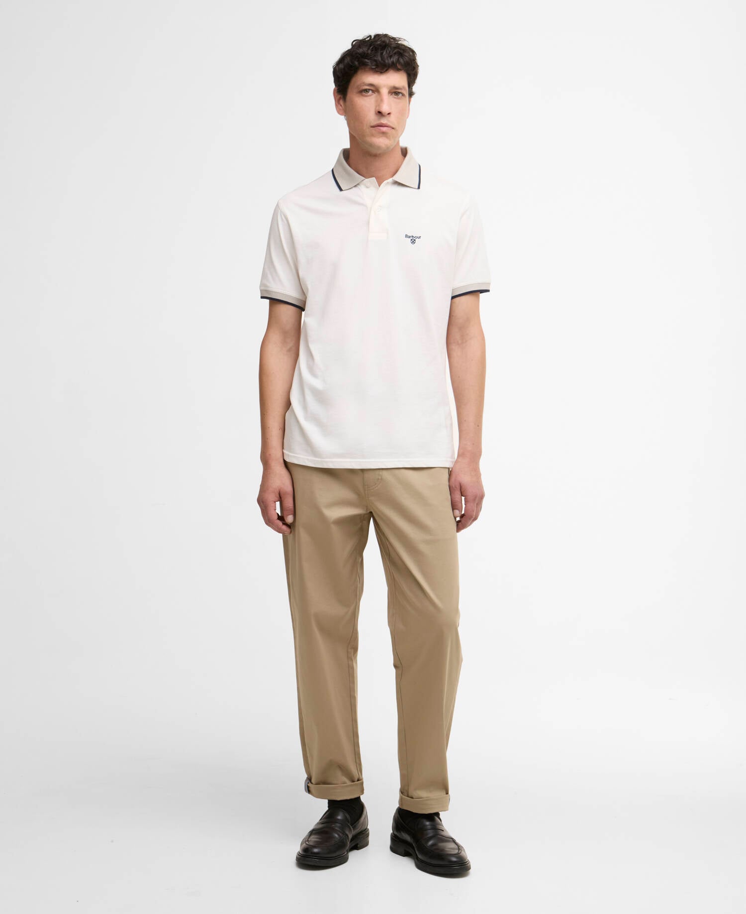 Cornsay Short-Sleeved Polo Shirt Whisper White image number 1
