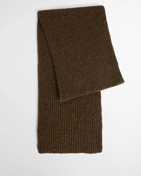 Donegal Tweed Made in Scotland Scarf Olive