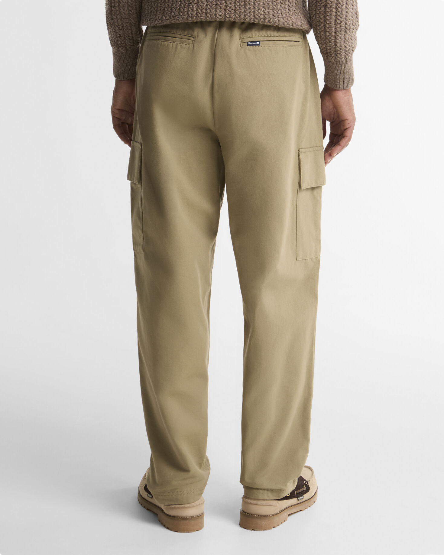 Barbour Hose Washed Cargo Relaxed Mushroom