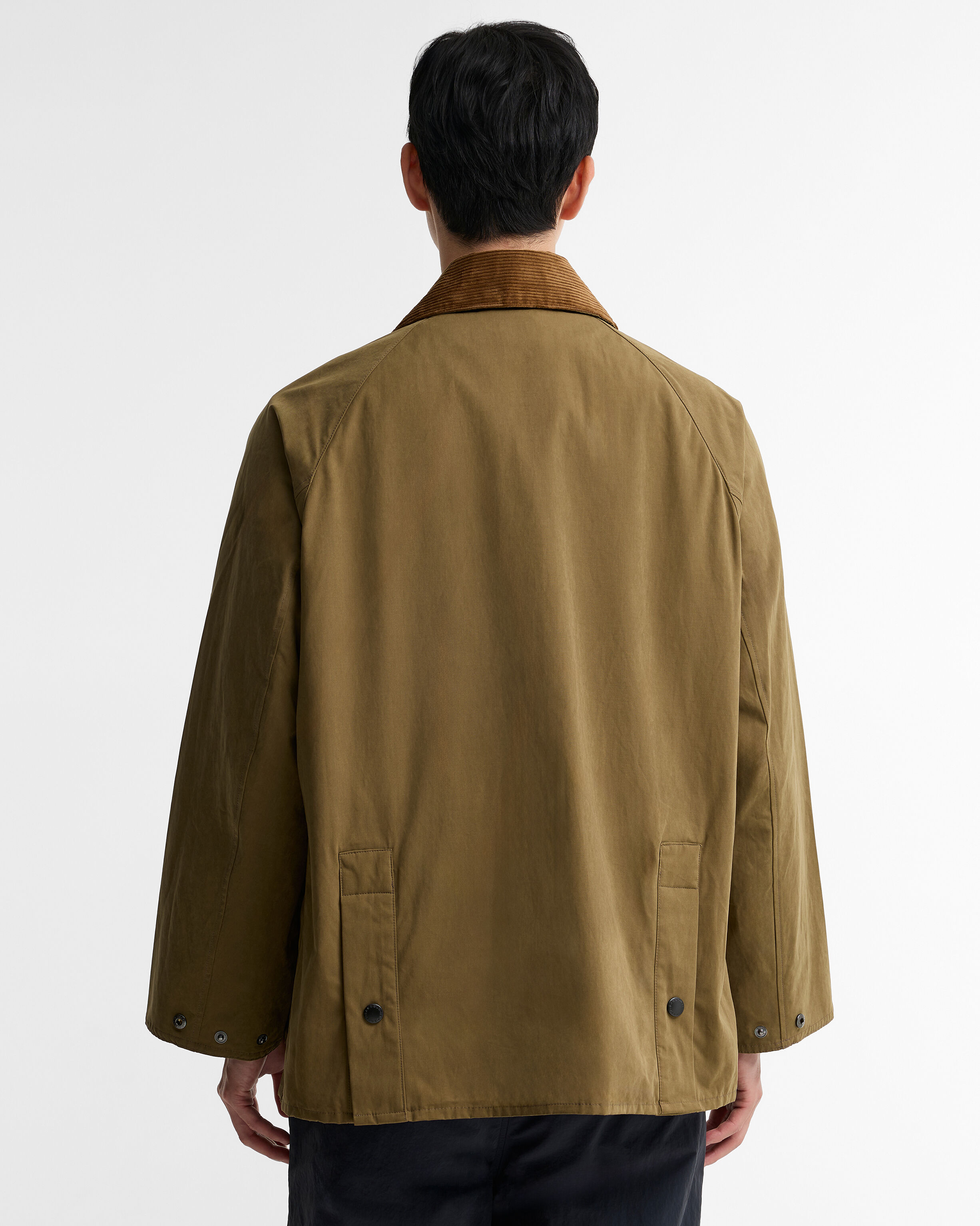 Peached Oversized Bedale Casual Jacket Dark Sand