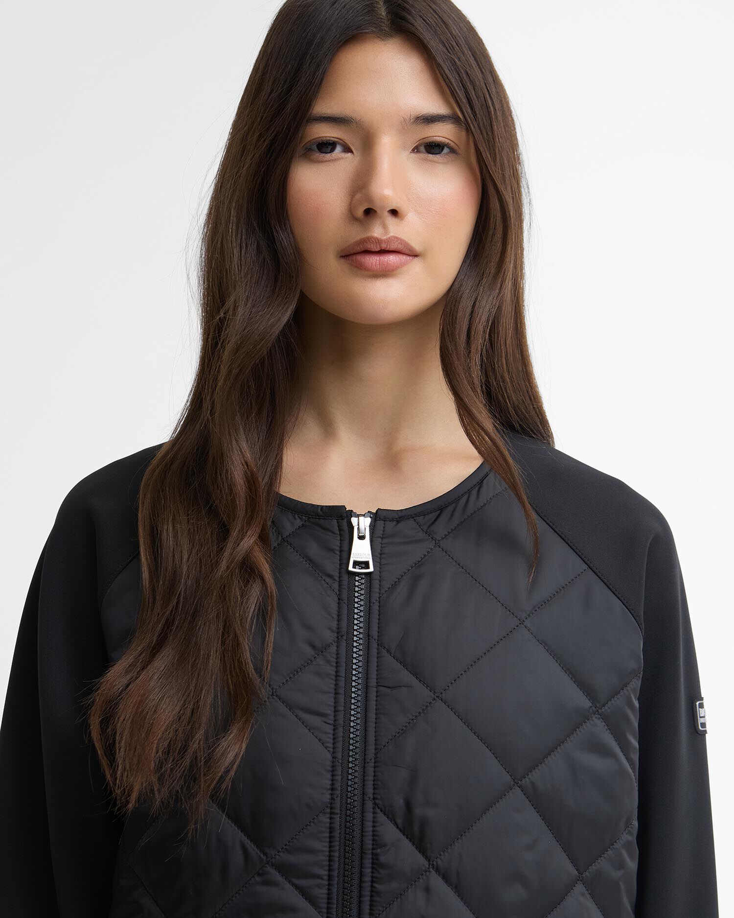 Seren Quilted Sweat Black