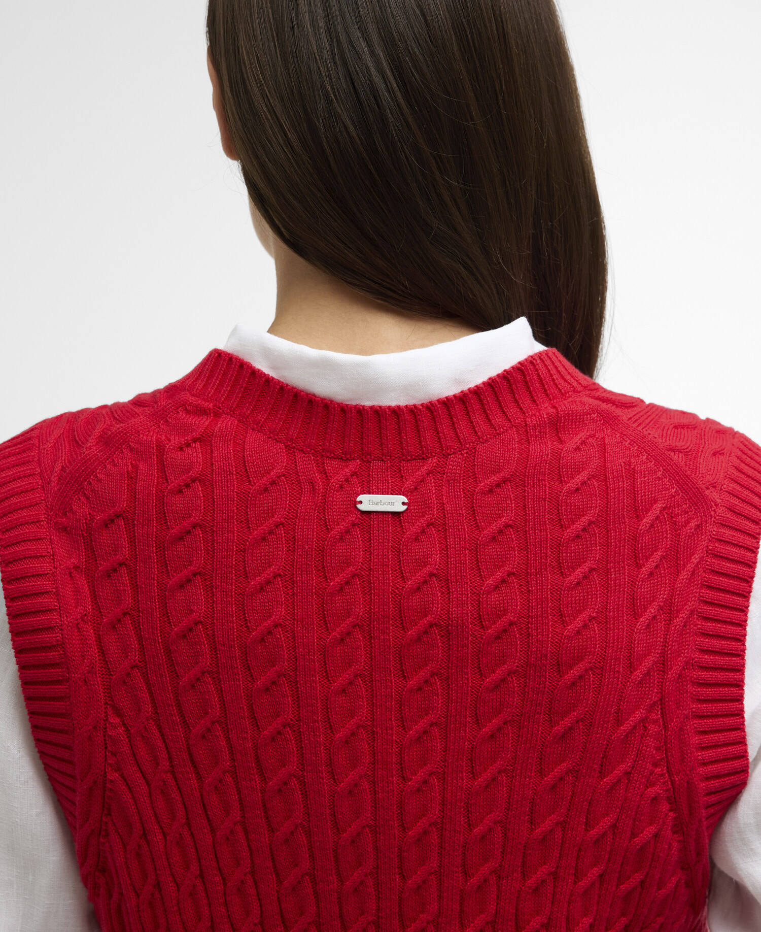 Gilet in maglia Hartland Poppy Red image number 4