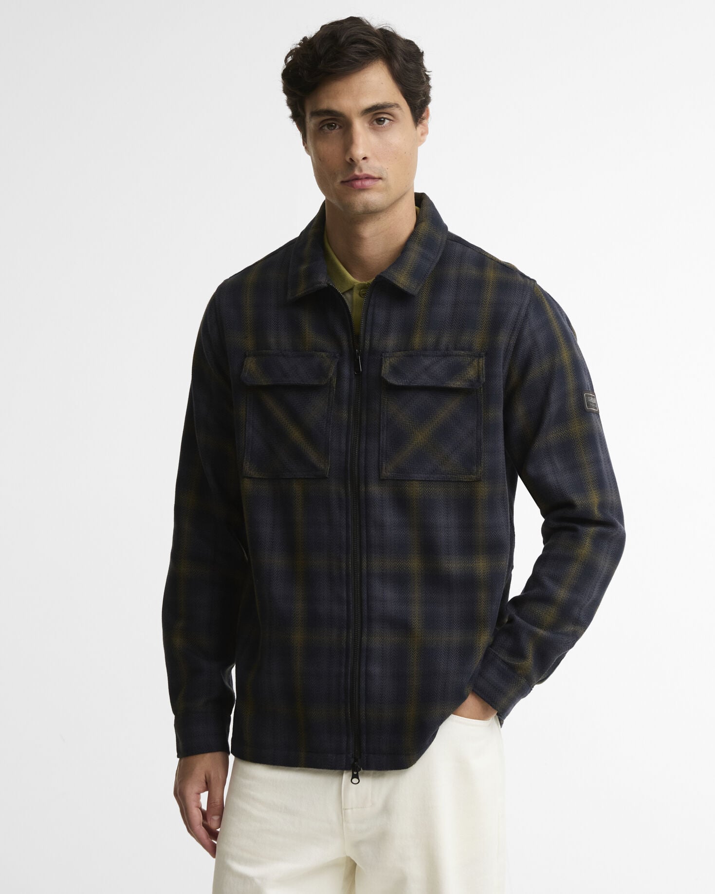 Oxborough Overshirt Black / Fir Green