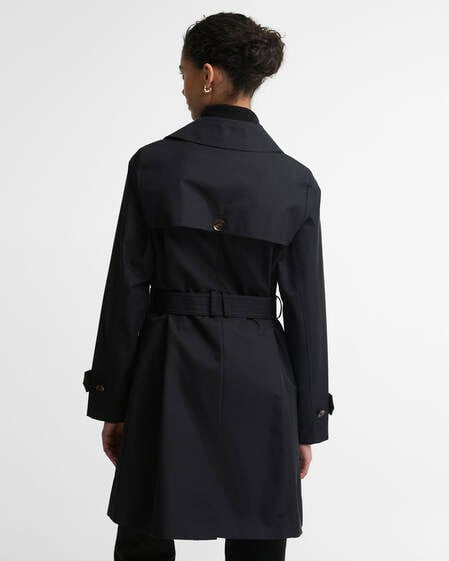 Short Greta Showerproof Trench Coat Dk Navy/Birchwood Dress