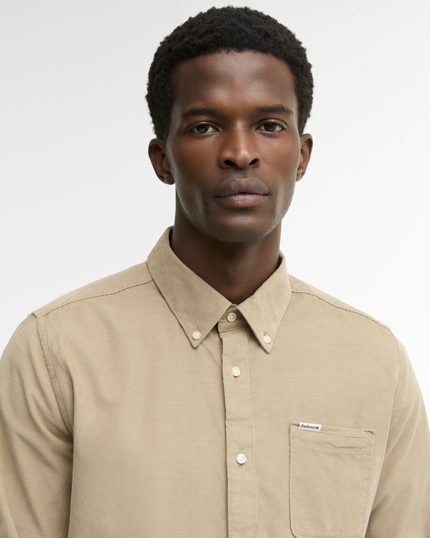 Ramsey Tailored Long-Sleeved Shirt Washed Stone
