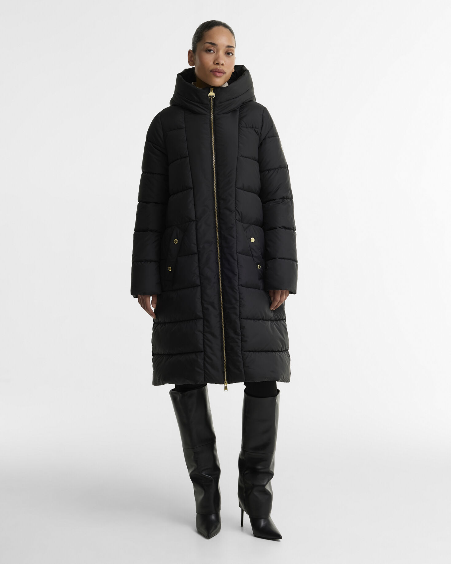Brantley Longline Puffer Jacket Black