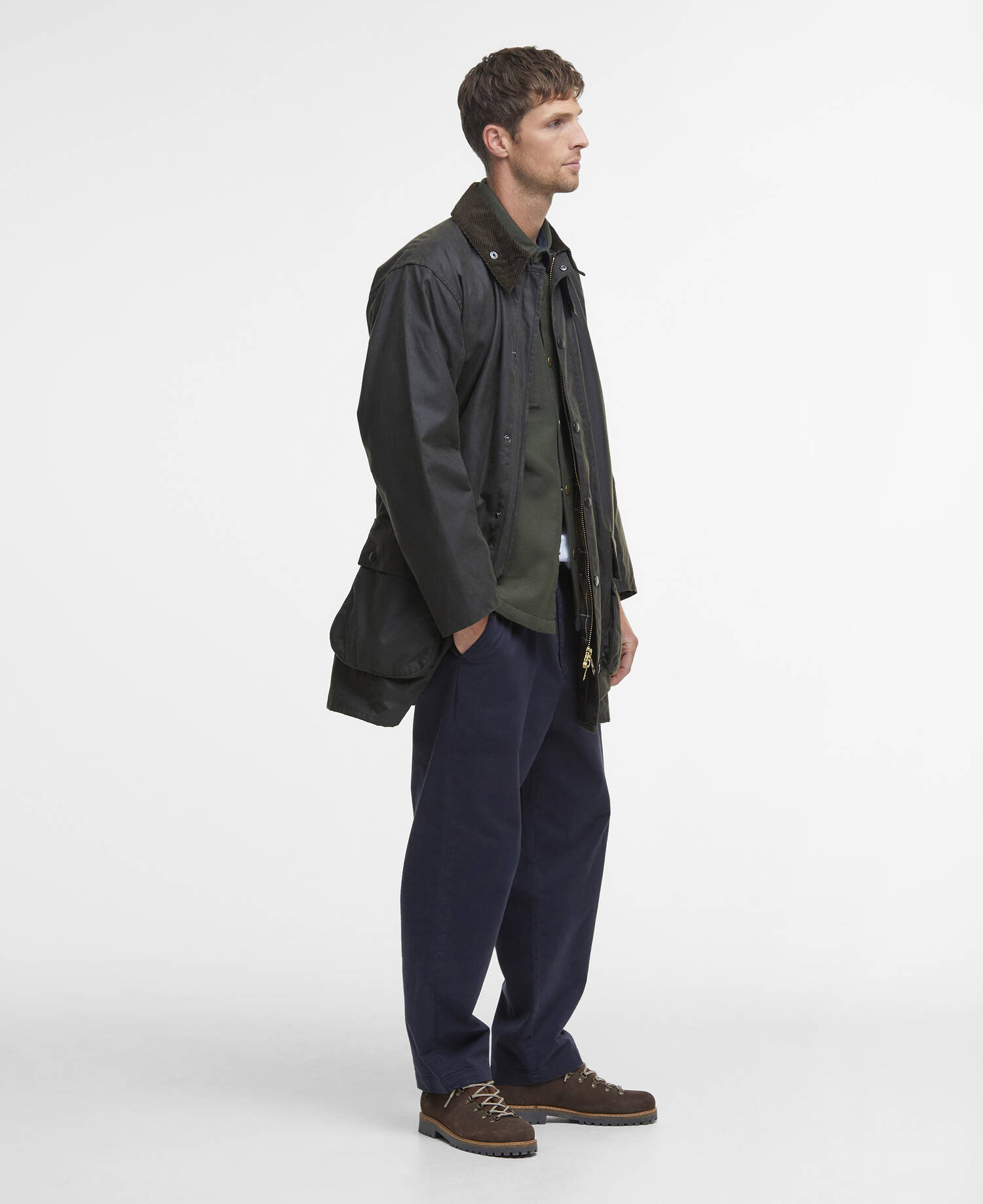 Classic Northumbria&reg; Waxed Jacket Olive image number 1