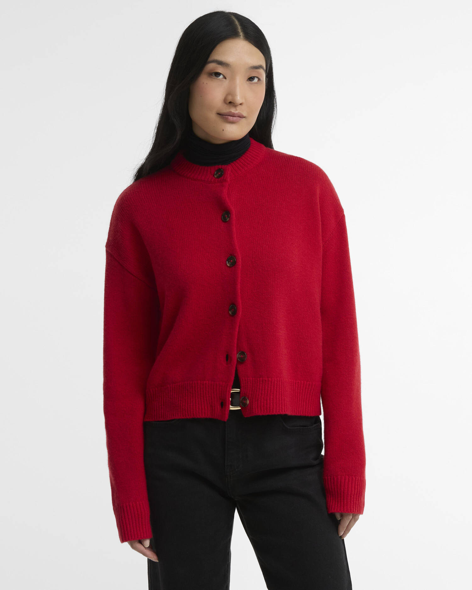 Woodhouse Wool-Blend Cardigan Crimson image number 0
