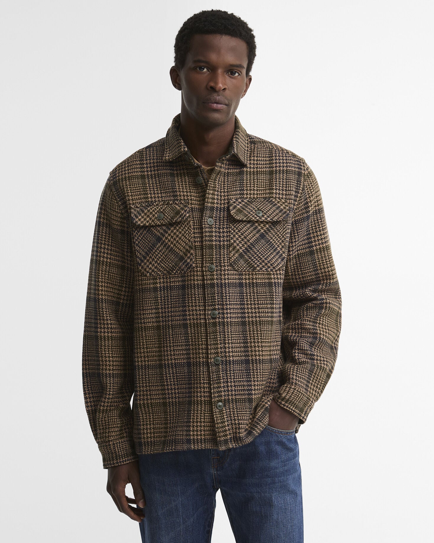 Buy Millom Relaxed Houndstooth Shirt for USD 145.00 | BARBOUR_US