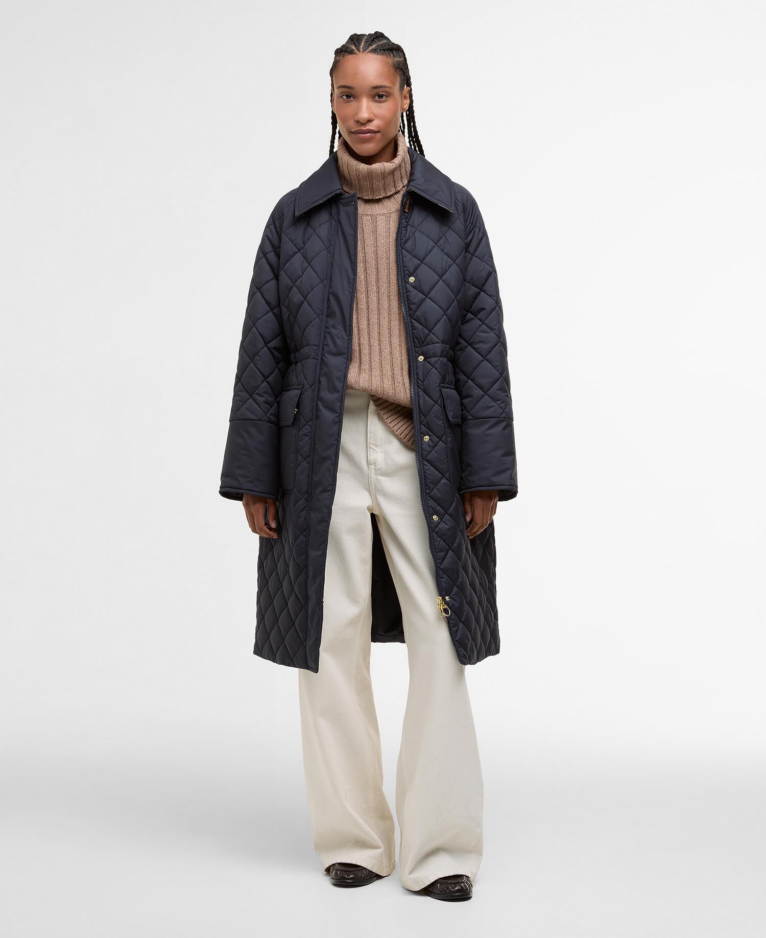 Steppjacke Aishling Dark Navy/Ancient Poplar