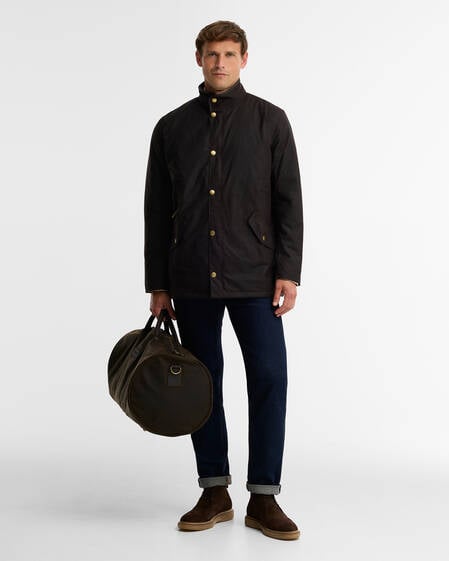 Waxed Holdall Olive