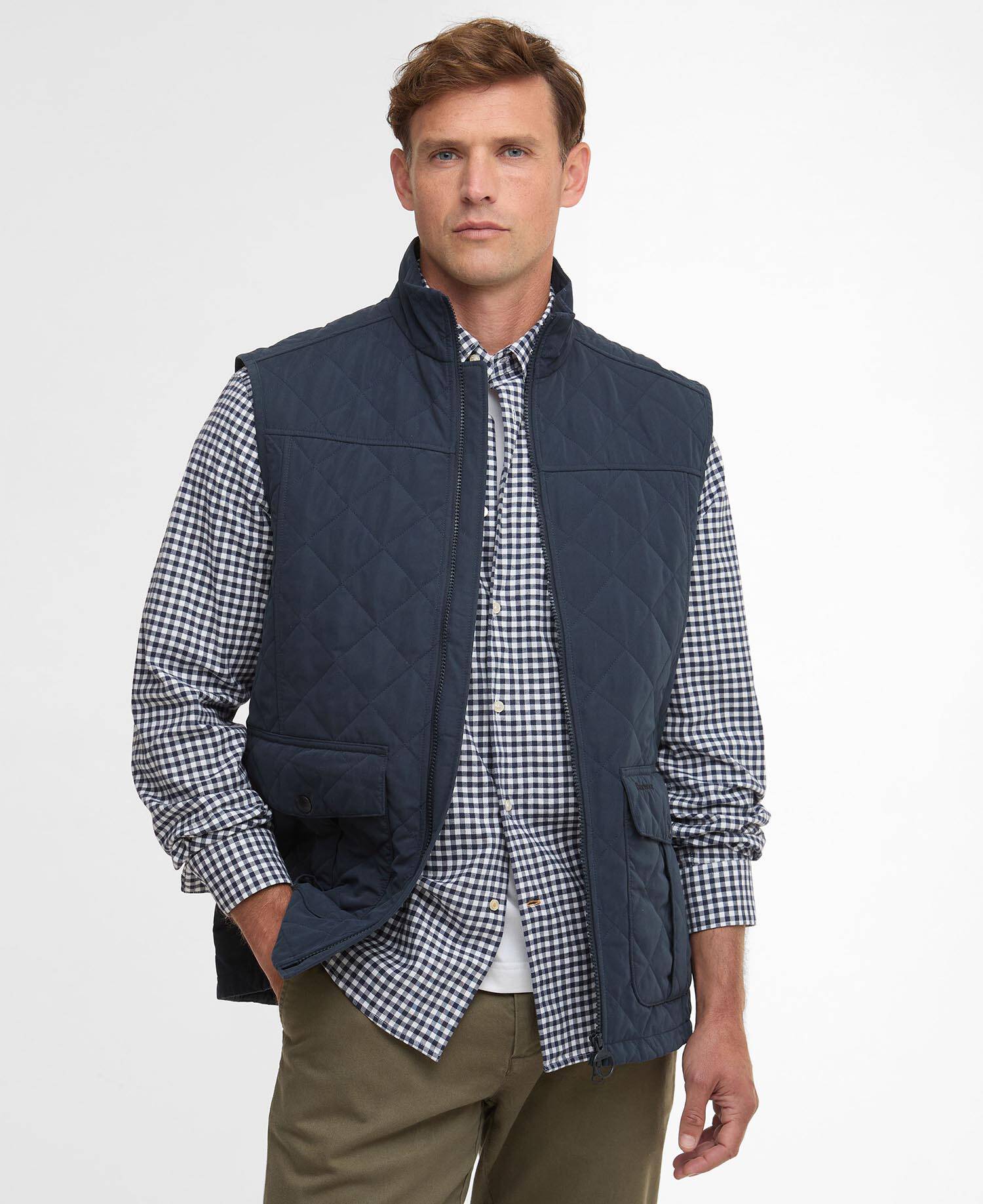 Sander Quilted Gilet Navy image number 0