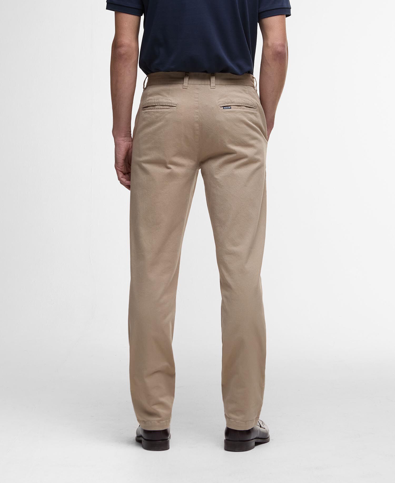 Washed Stretch Tailored Trousers Washed Stone