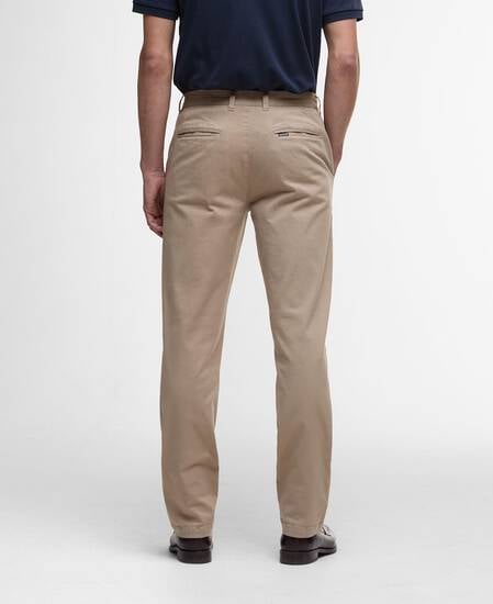 Washed Stretch Tailored Trousers Washed Stone